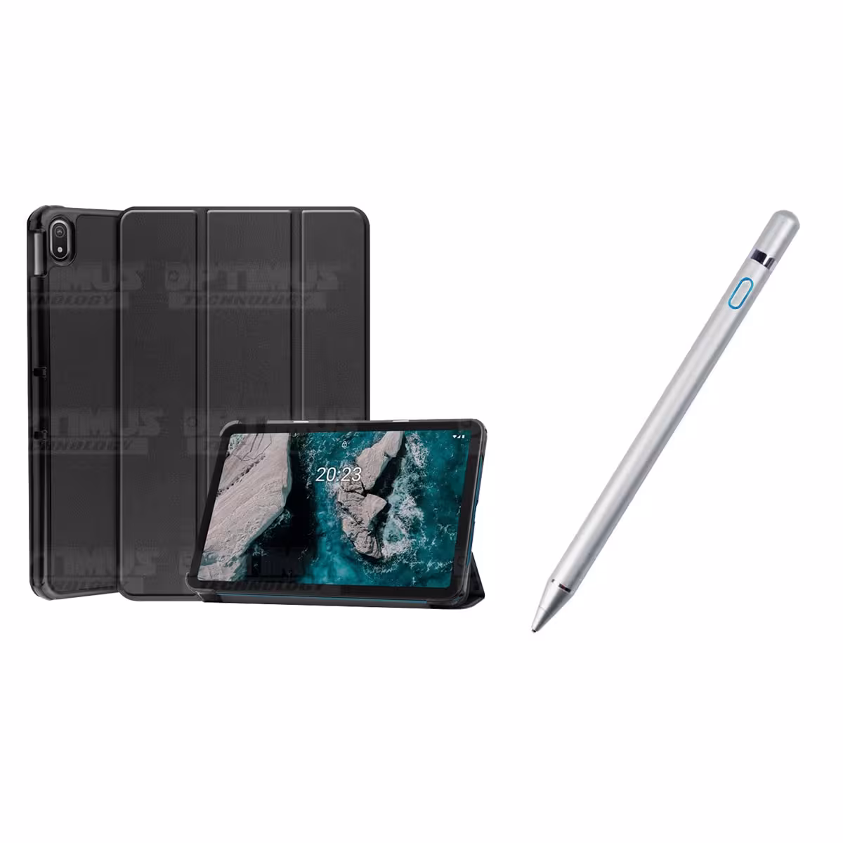 Kit Case Forro Protector + Lápiz Óptico Digital Stylus Pen para Tablet Nokia T20 10,4 Pulgadas 2021 TA-1397 / TA-1394 / TA-1392