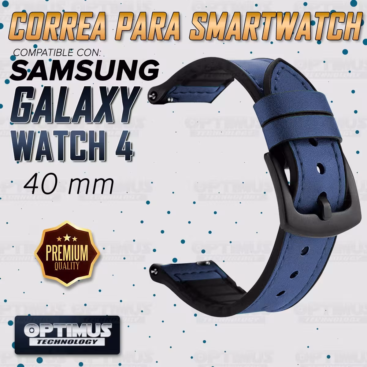 Pulso Manilla Correa De Cuero 20mm para Smartwatch Samsung Galaxy Watch 4 40mm