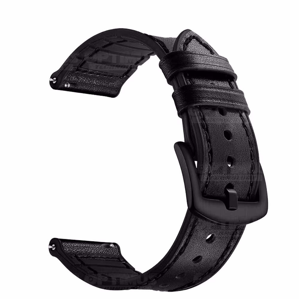 KIT Correa Manilla de cuero leather y Vidrio templado cerámico para Reloj Smartwatch Xiaomi Watch S1 Active GL
