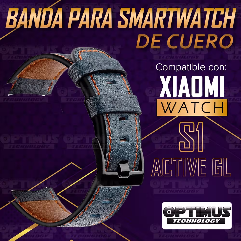 Pulso Manilla Correa De Cuero para reloj Smartwatch Xiaomi Watch S1 Active GL