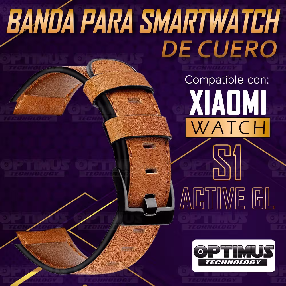 Pulso Manilla Correa De Cuero para reloj Smartwatch Xiaomi Watch S1 Active GL