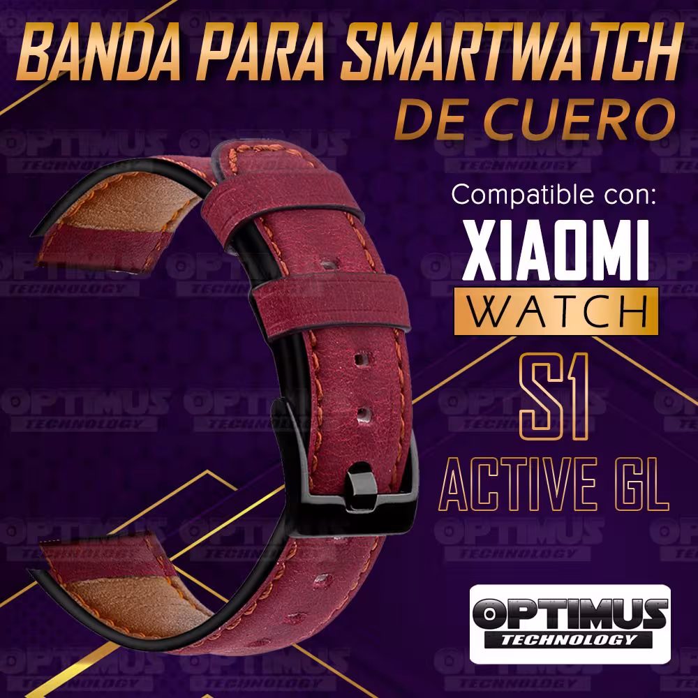 Pulso Manilla Correa De Cuero para reloj Smartwatch Xiaomi Watch S1 Active GL