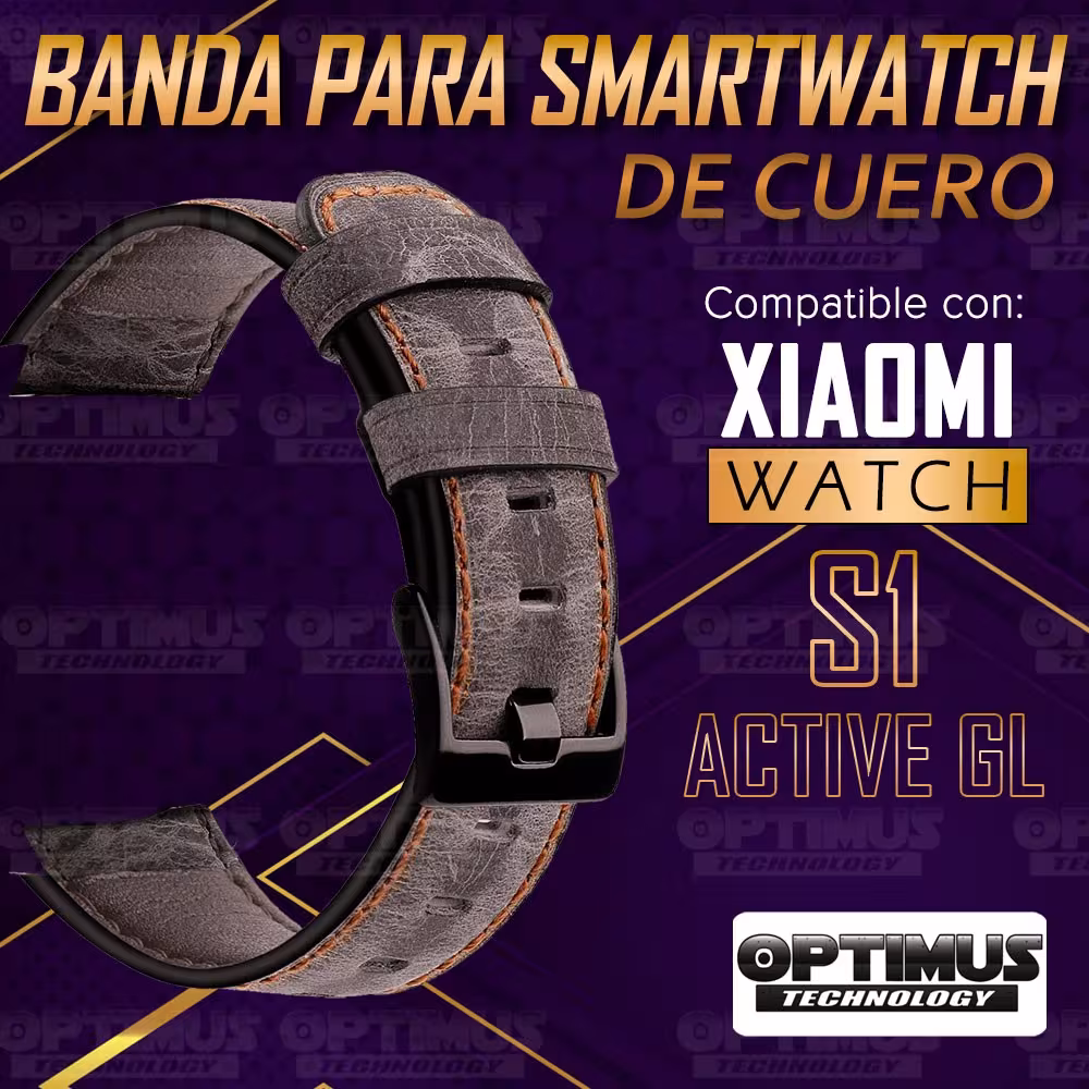 Pulso Manilla Correa De Cuero para reloj Smartwatch Xiaomi Watch S1 Active GL