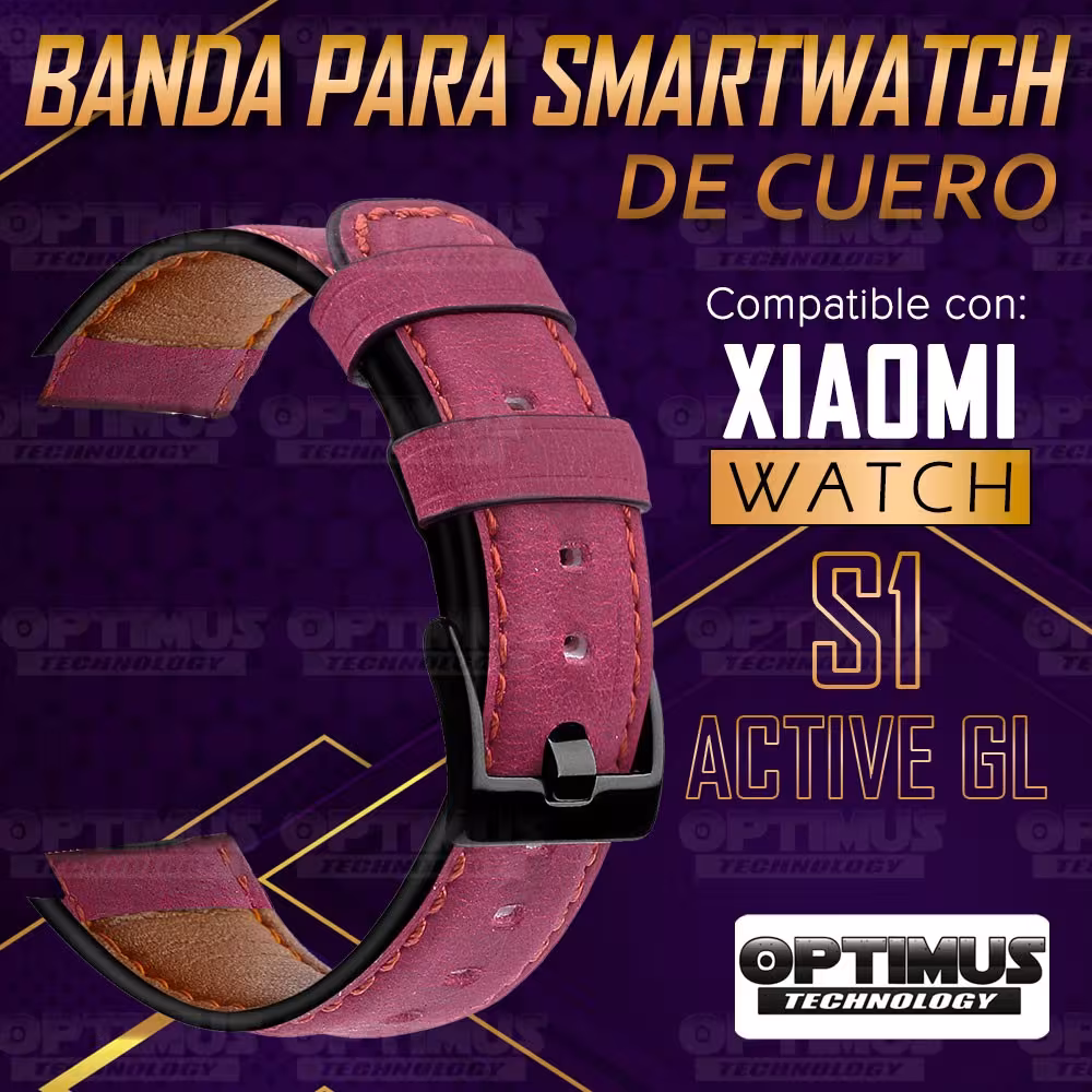 Pulso Manilla Correa De Cuero para reloj Smartwatch Xiaomi Watch S1 Active GL