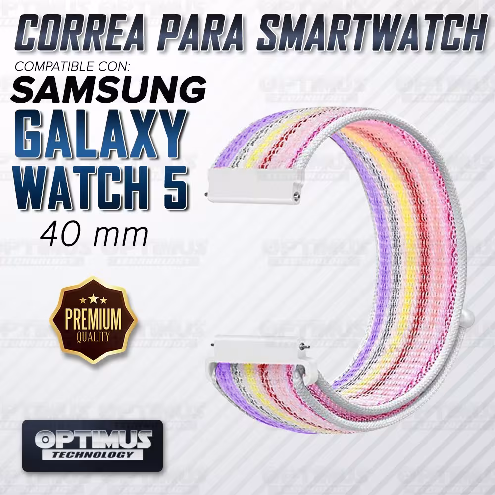Banda tipo Velcro Tela suave para Reloj Smartwatch Samsung Galaxy Watch 5 40mm