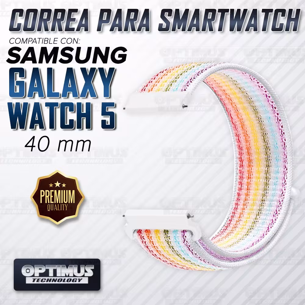 Banda tipo Velcro Tela suave para Reloj Smartwatch Samsung Galaxy Watch 5 40mm