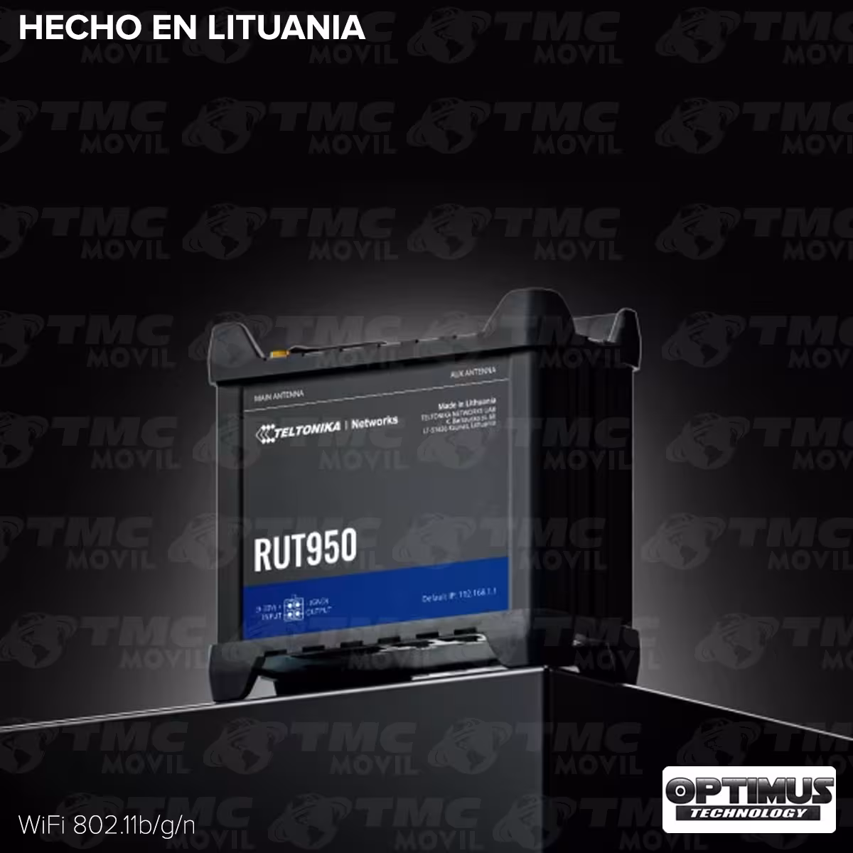Rourter 4G LTE Dual Simcard Teltonika RUT950 Profesional con 4 Puertos Ethernet (Full Bandas LATAM: B1/B2/B3/B4/B5/B7/B8/B28)