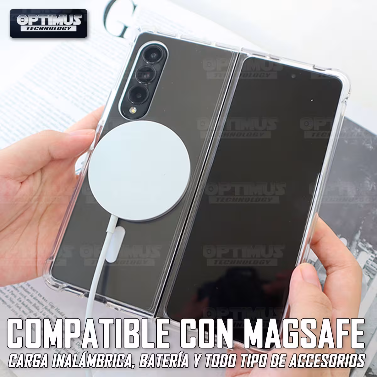 Estuche Case Forro Carcasa Protectora Delgada Anticaída para Celular Smartphone Samsung Galaxy Z Fold 5 5G 2023 7.6 Pulgadas
