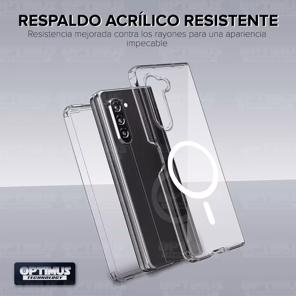 Estuche Case Forro Carcasa Protectora Delgada Anticaída para Celular Smartphone Samsung Galaxy Z Fold 5 5G 2023 7.6 Pulgadas