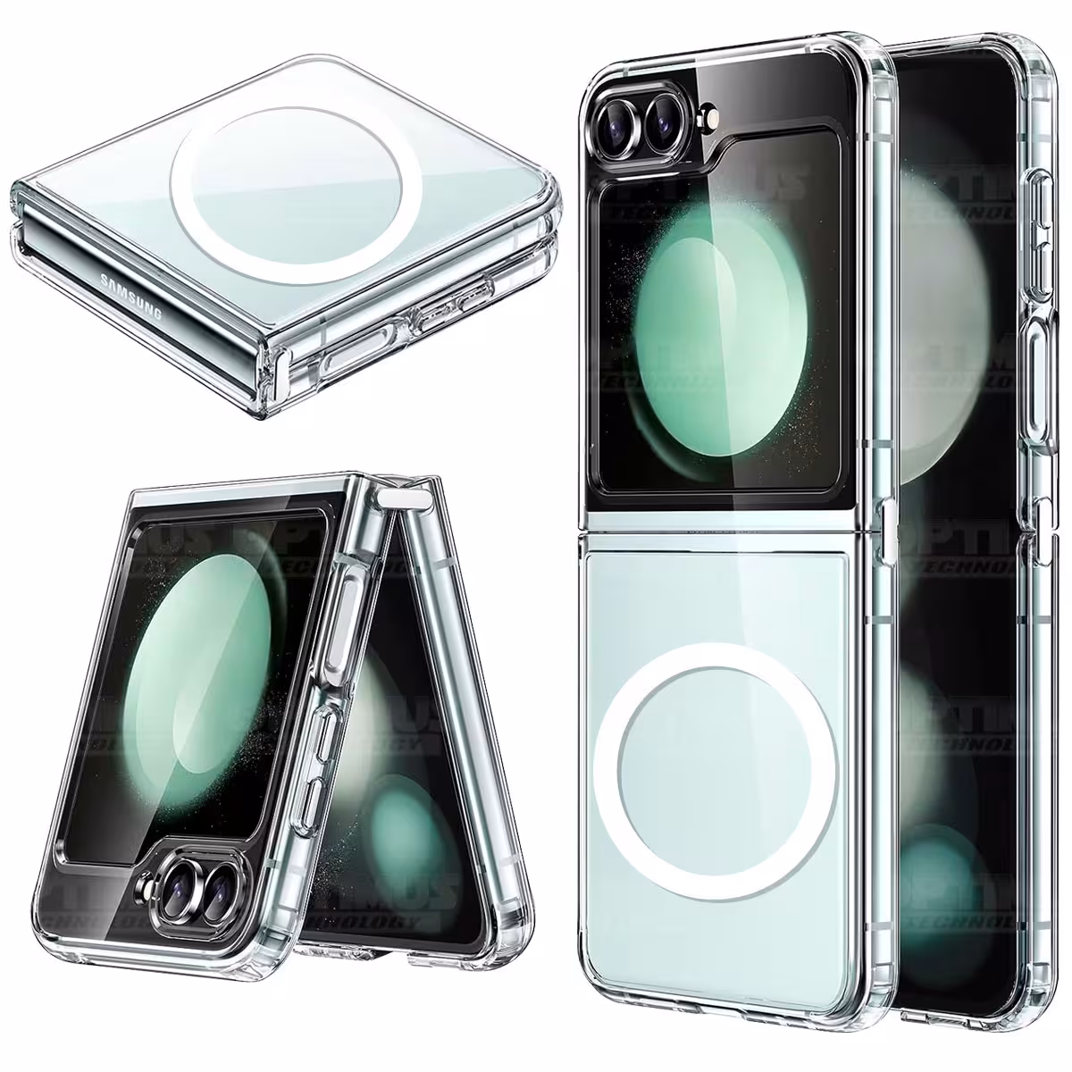 Estuche Case Forro Carcasa Protectora Delgada Anticaída para Celular Smartphone Samsung Galaxy Z Flip 5 5G 2023 6.7 Pulgadas