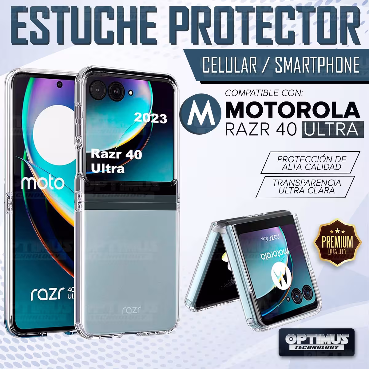Estuche Case Forro Carcasa Protectora Delgada Anticaída para Celular Smartphone Motorola Razr 40 Ultra 5G 2023