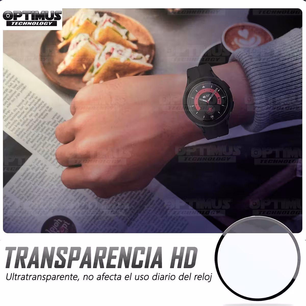 Vidrio Templado Cerámico Nanoglass Para Reloj Smartwatch Samsung Galaxy Watch 5 Pro 45mm