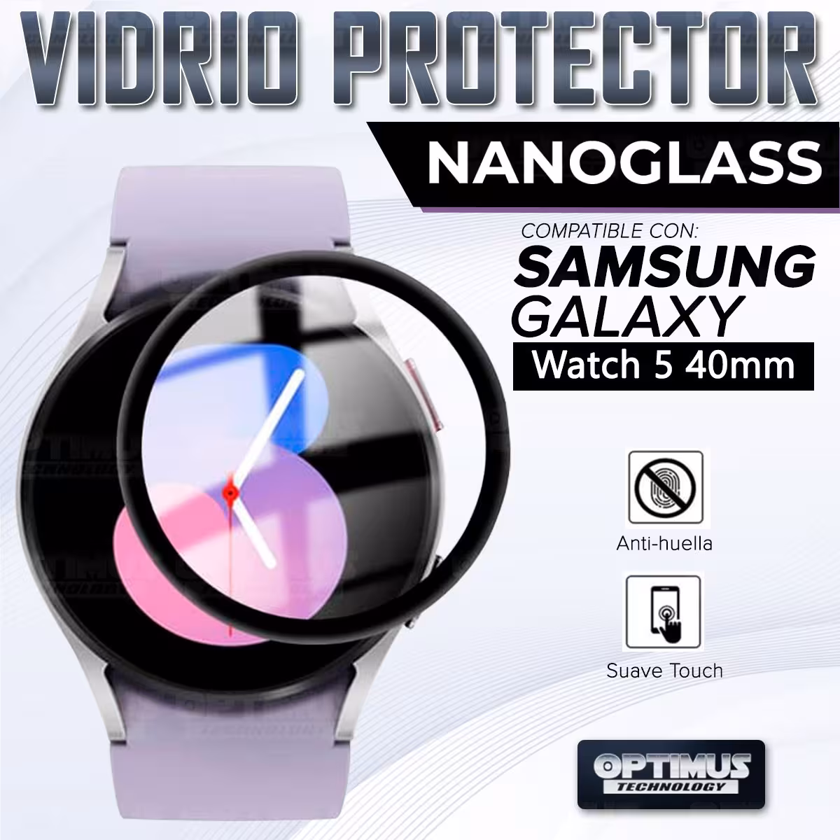 Vidrio Templado Cerámico Nanoglass Para Reloj Smartwatch Samsung Galaxy Watch 5 40mm SM-R900