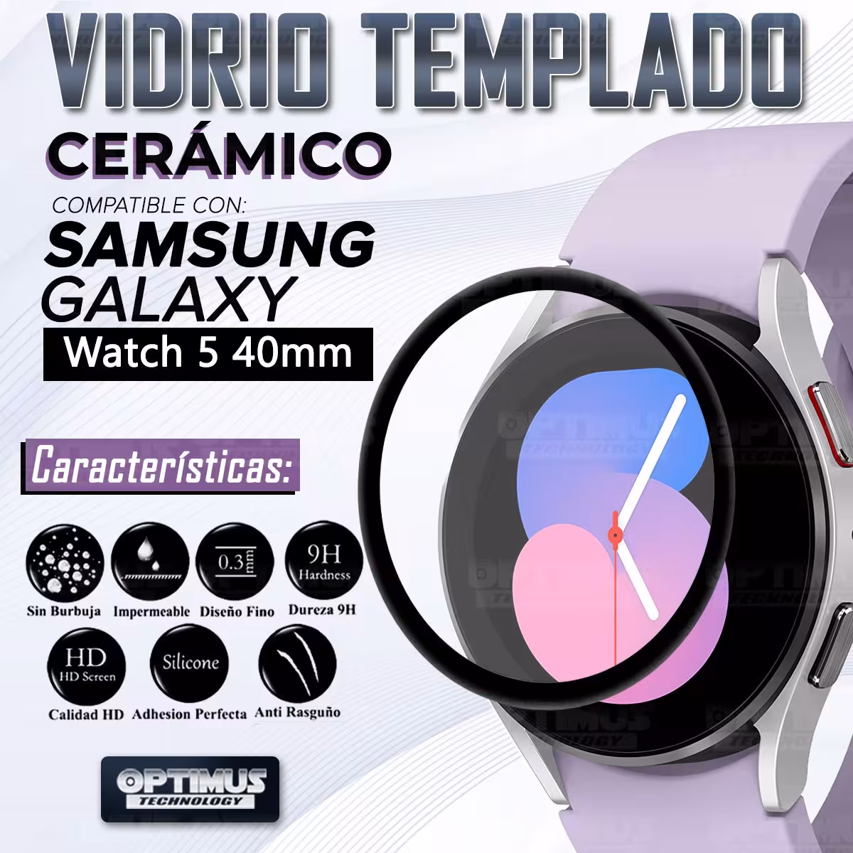 Vidrio Templado Cerámico Nanoglass Para Reloj Smartwatch Samsung Galaxy Watch 5 40mm SM-R900