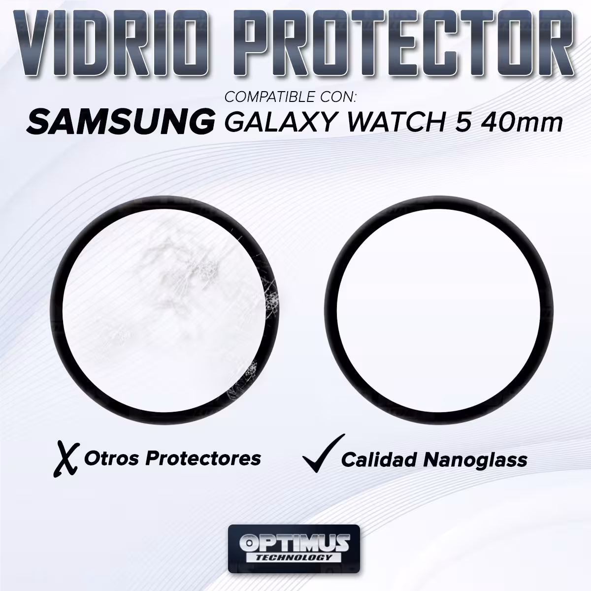Vidrio Templado Cerámico Nanoglass Para Reloj Smartwatch Samsung Galaxy Watch 5 40mm SM-R900