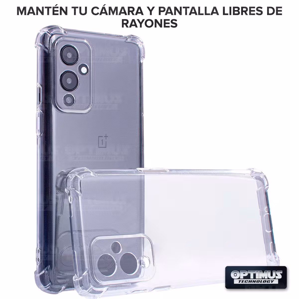 Kit Vidrio templado y Estuche Case Forro Protector Anticaída para celular OnePlus 9 5g LE2115 / LE2110