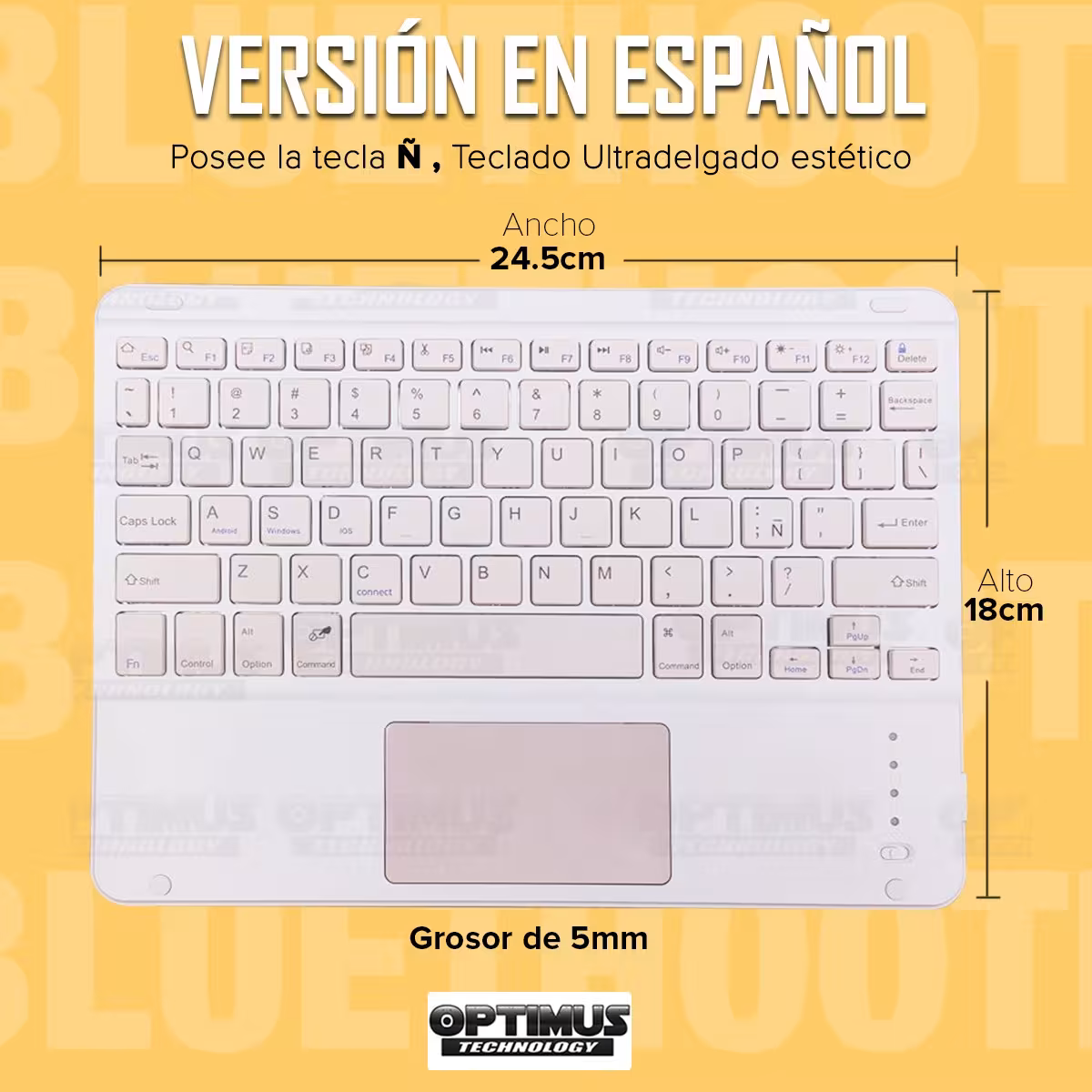 Kit Case Folio Protector + Teclado Mouse Touchpad Bluetooth para Tablet Huawei Matepad SE 10.4 Pulgadas 2023 AGS5-L09 / AGS5-W09