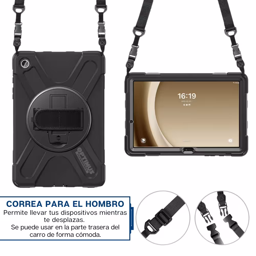 Kit Estuche Protector Correa Y Lápiz Digital Stylus Pen para Tablet Lenovo M10 HD 3rd Gen TB-328 2022 10.1 Pulgadas ZAAF0071CO