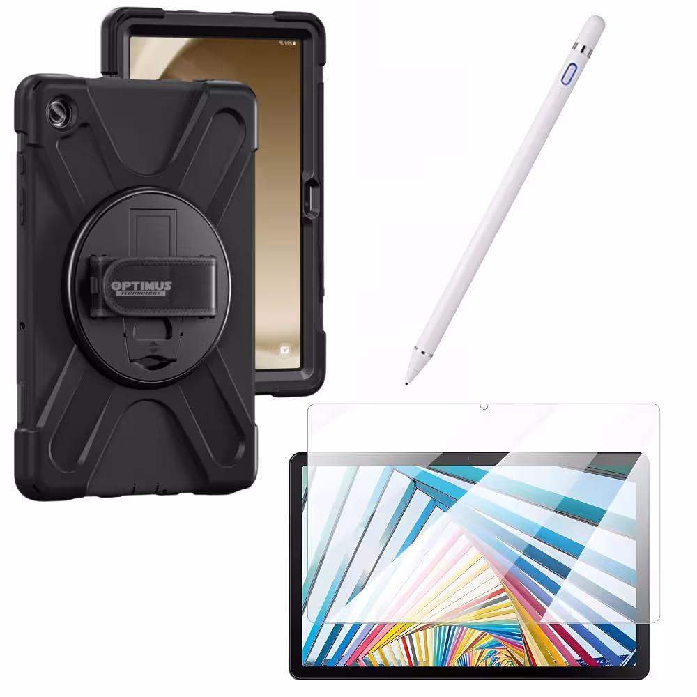 Kit Estuche Protector Correa + Vidrio Templado + Lápiz Digital para Tablet Lenovo M10 HD 3rd Gen TB-328 2022 10.1 ZAAF0071CO