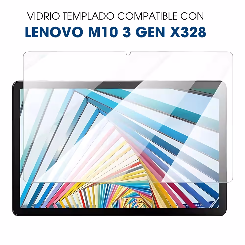 Kit Estuche Protector Correa + Vidrio Templado + Lápiz Digital para Tablet Lenovo M10 HD 3rd Gen TB-328 2022 10.1 ZAAF0071CO