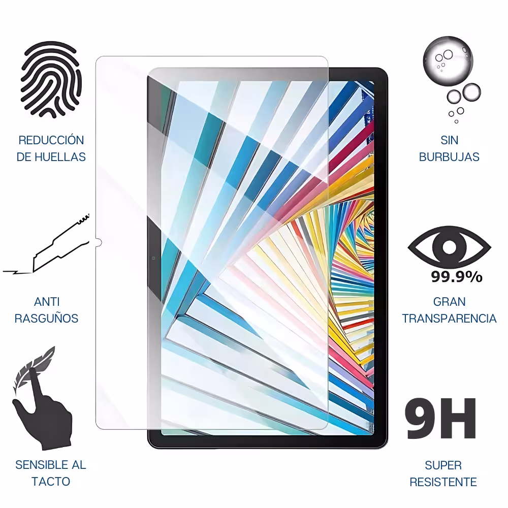 Kit Estuche Protector Correa + Vidrio Templado + Lápiz Digital para Tablet Lenovo M10 HD 3rd Gen TB-328 2022 10.1 ZAAF0071CO