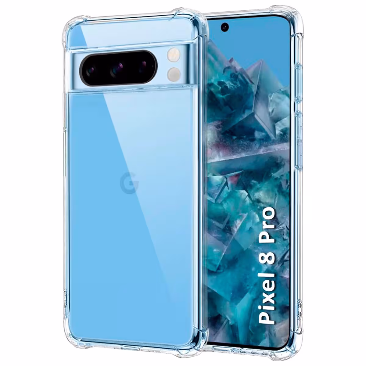 Estuche Case Forro Carcasa Protectora Delgada Anticaída para Celular Smartphone Google Pixel 8 Pro 5G 2023 6,7 pulgadas