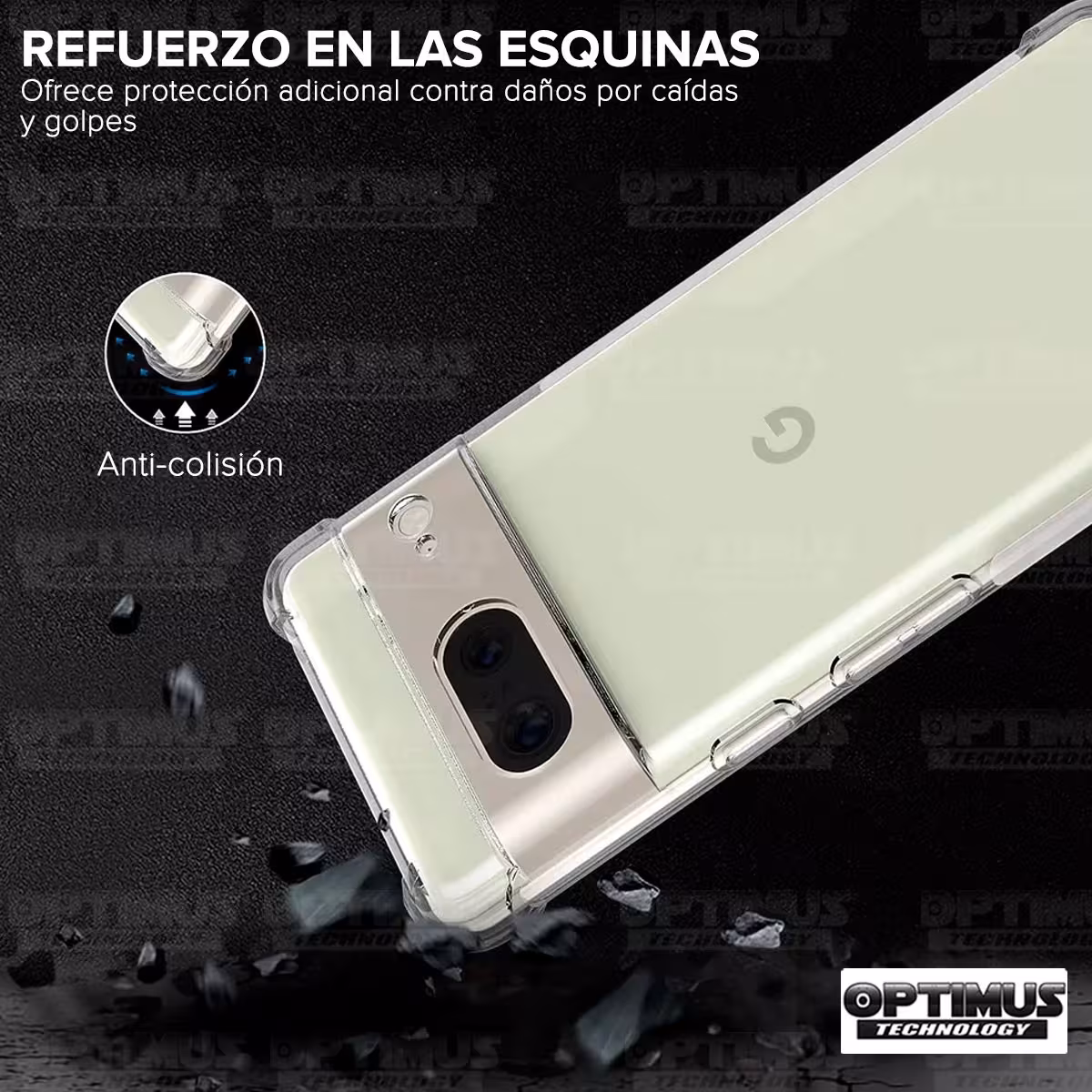 Estuche Case Forro Carcasa Protectora Delgada Anticaída para Celular Smartphone Google Pixel 8 5G 2023 6,2 pulgadas