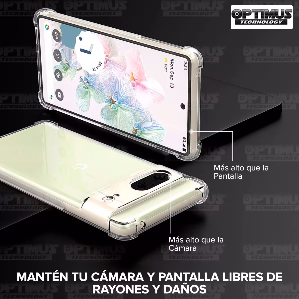 Estuche Case Forro Carcasa Protectora Delgada Anticaída para Celular Smartphone Google Pixel 8 5G 2023 6,2 pulgadas