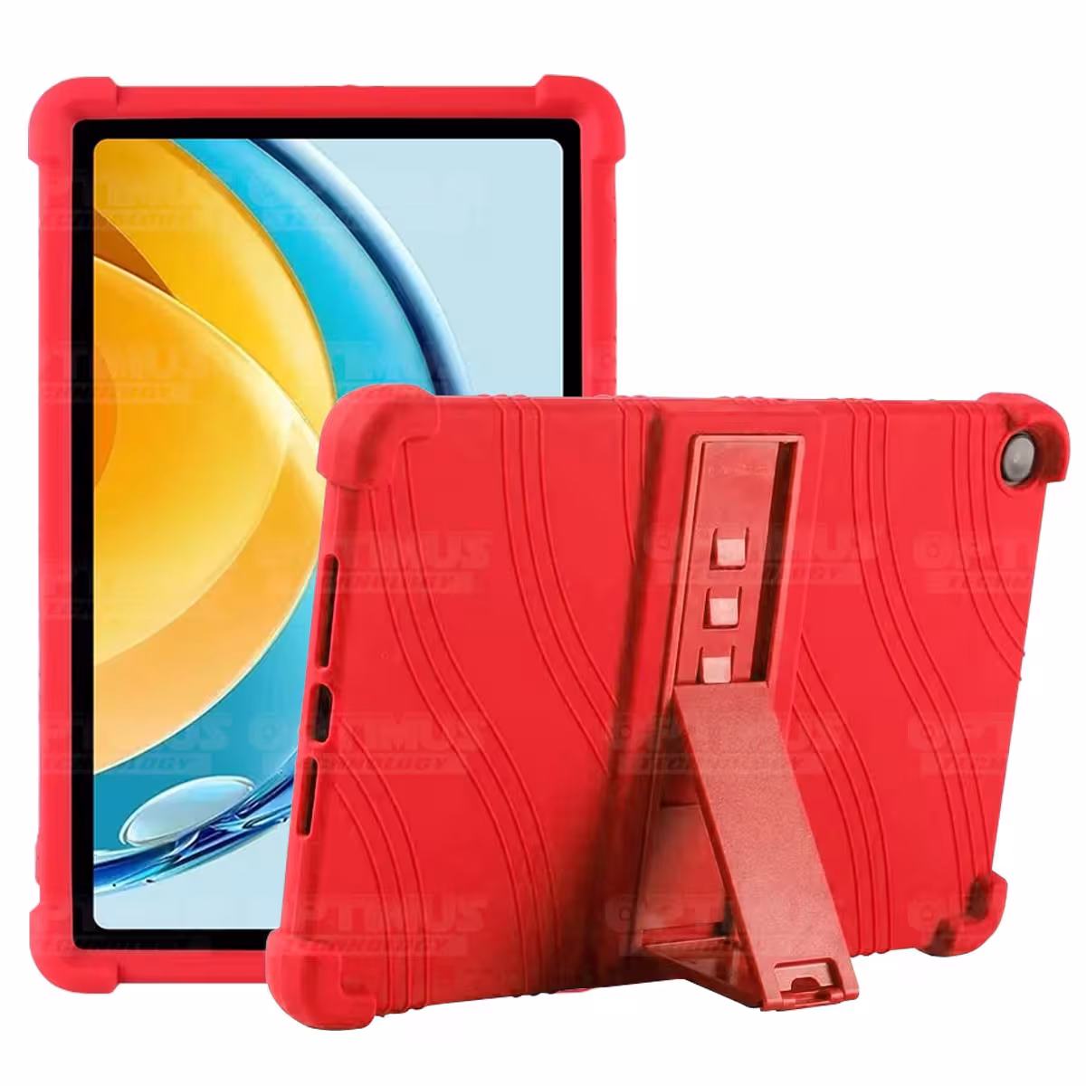 Estuche Case protector de goma para Tablet Huawei Matepad SE 10.4 Pulgadas 2023 AGS5-L09 / AGS5-W09 Anti golpes con soporte