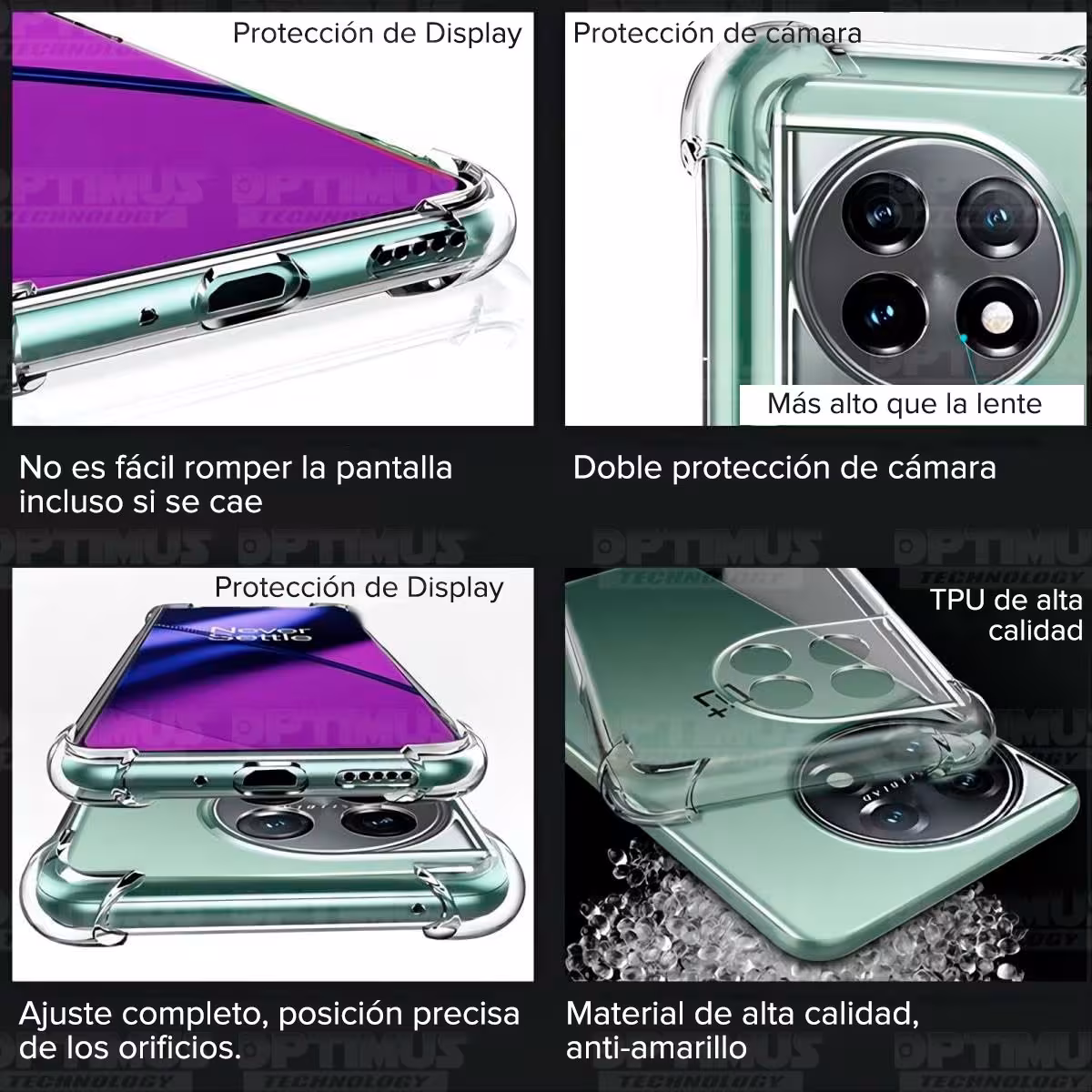 Estuche Case Forro Carcasa Protectora Delgada Anticaída para Celular Smartphone Oneplus 11 5G 2023 6.7 Pulgadas