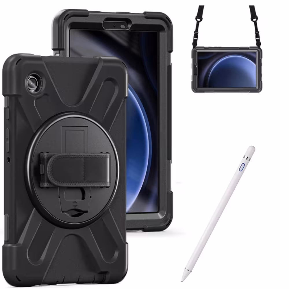 Estuche Protector Correa Y Lápiz Digital Stylus Pen para Tablet Lenovo Tab M10 Plus 3era Gen 10.6 Pulg 2022 TB-125FU / TB-128F