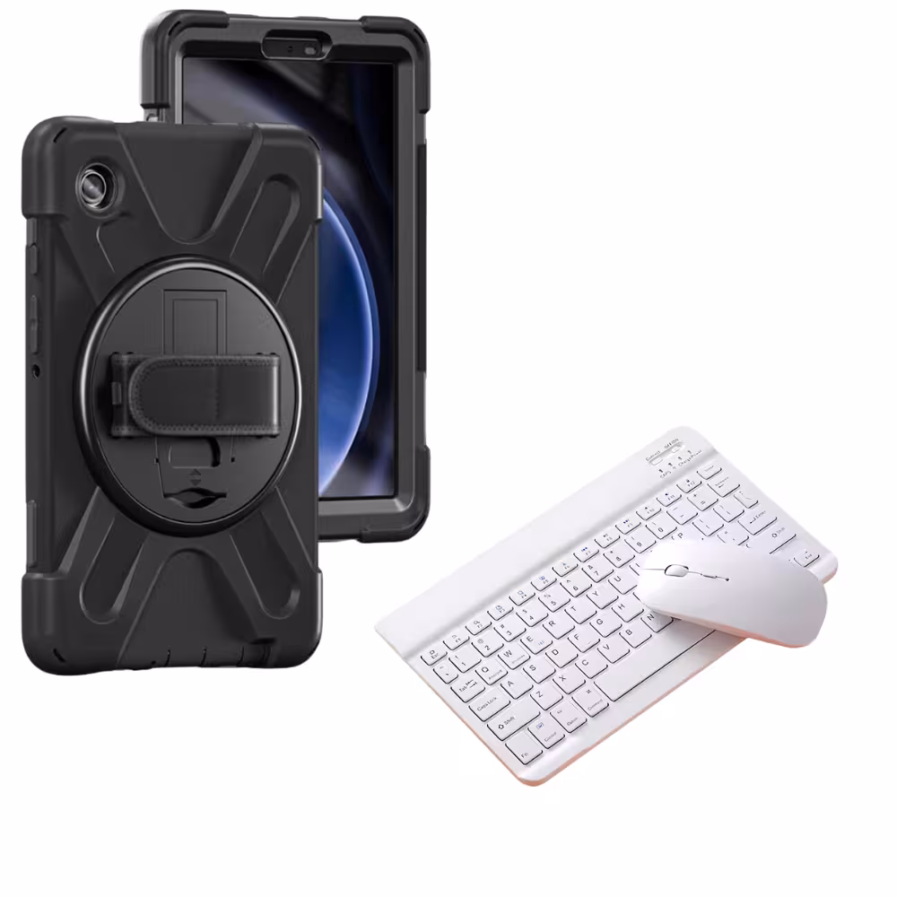 Kit Case Forro Protector con correa + Teclado Bluetooth para Tablet Lenovo Tab M10 Plus 3era Gen 10.6 Pulgadas 2022 TB-125FU