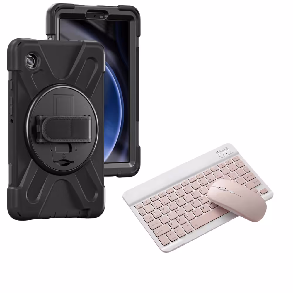 Kit Case Forro Protector con correa + Teclado Bluetooth para Tablet Lenovo Tab M10 Plus 3era Gen 10.6 Pulgadas 2022 TB-125FU