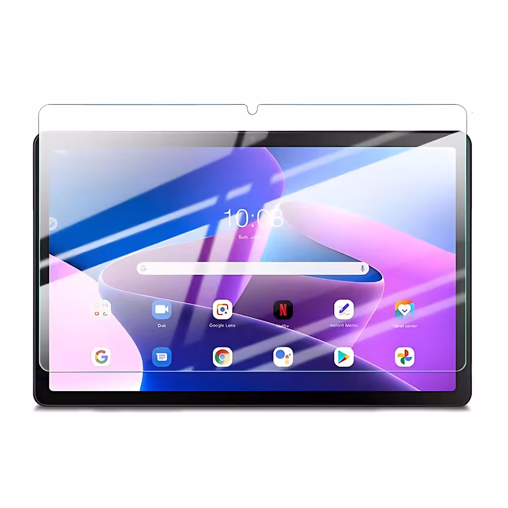 Kit Vidrio Templado Y Estuche Protector con Correa para Tablet Lenovo Tab M10 Plus 3era Gen 10.6 Pulgadas 2022 TB-125FU