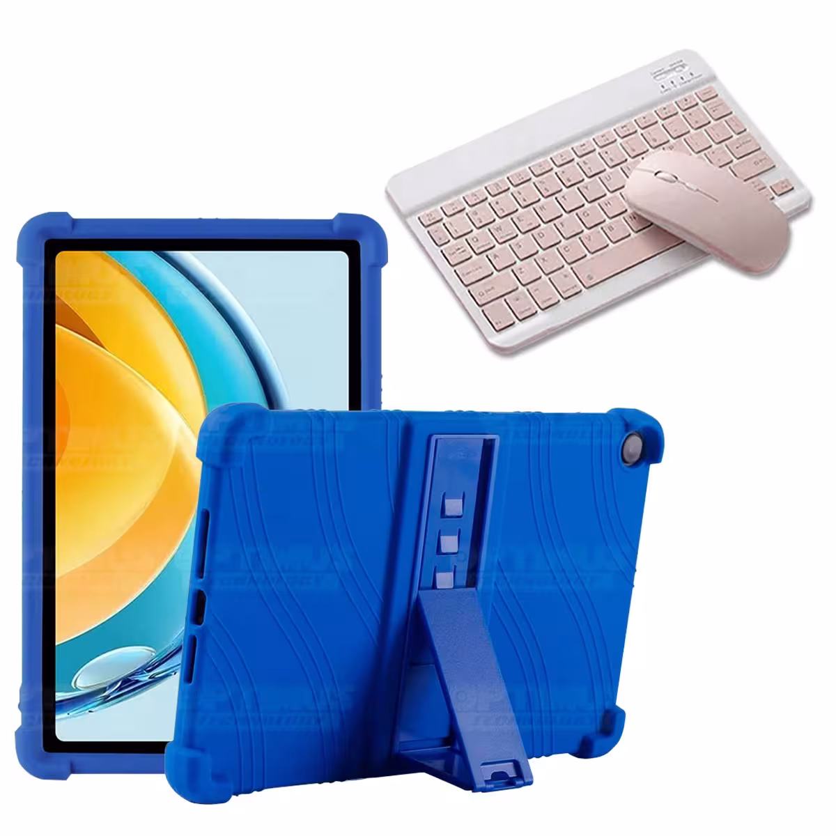 Kit Case Forro Protector Antigolpes + Teclado y Mouse Bluetooth Tablet Huawei Matepad SE 10.4 Pulgadas 2023 AGS5-L09 / AGS5-W09