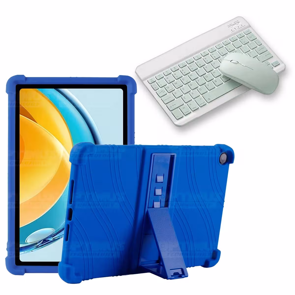 Kit Case Forro Protector Antigolpes + Teclado y Mouse Bluetooth Tablet Huawei Matepad SE 10.4 Pulgadas 2023 AGS5-L09 / AGS5-W09