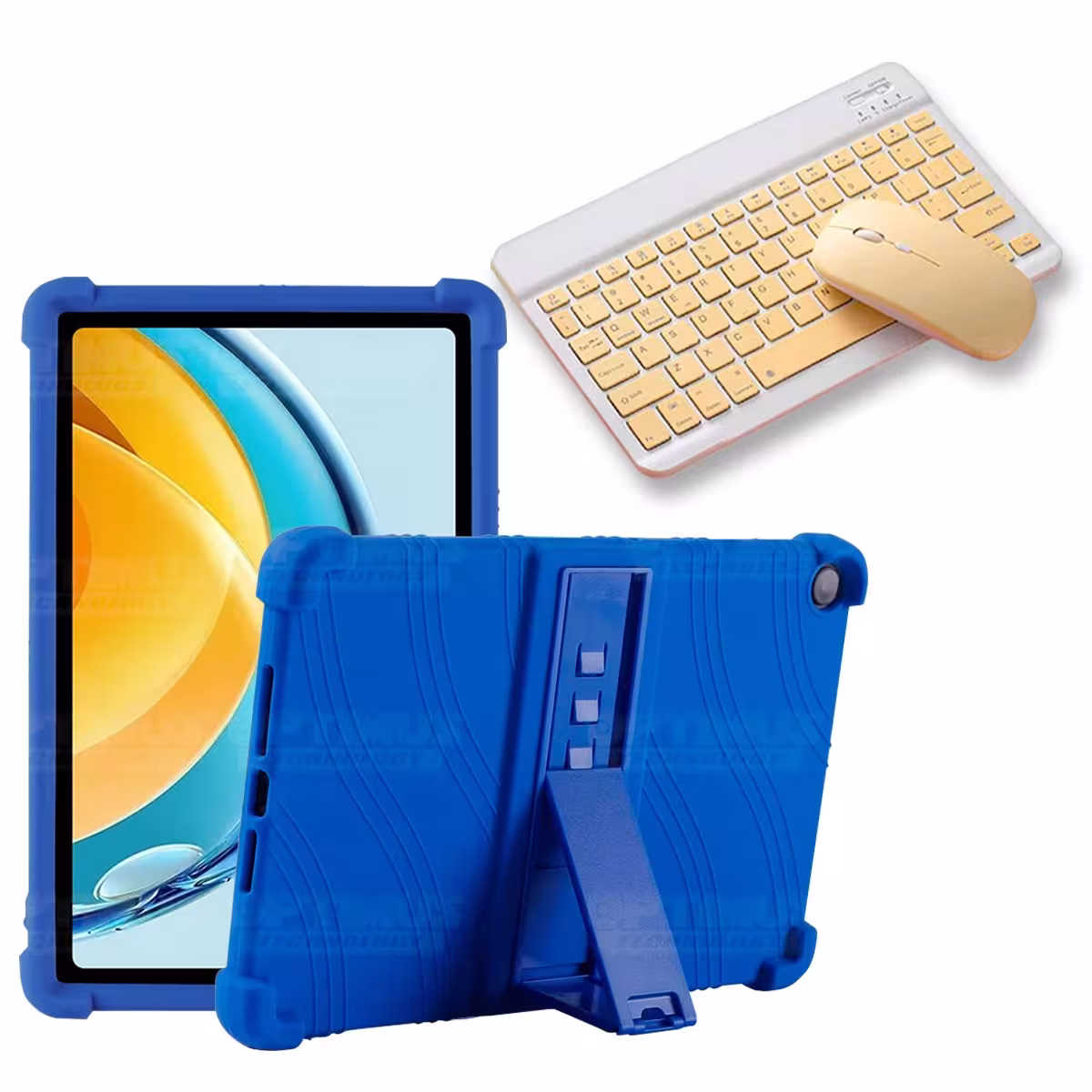 Kit Case Forro Protector Antigolpes + Teclado y Mouse Bluetooth Tablet Huawei Matepad SE 10.4 Pulgadas 2023 AGS5-L09 / AGS5-W09