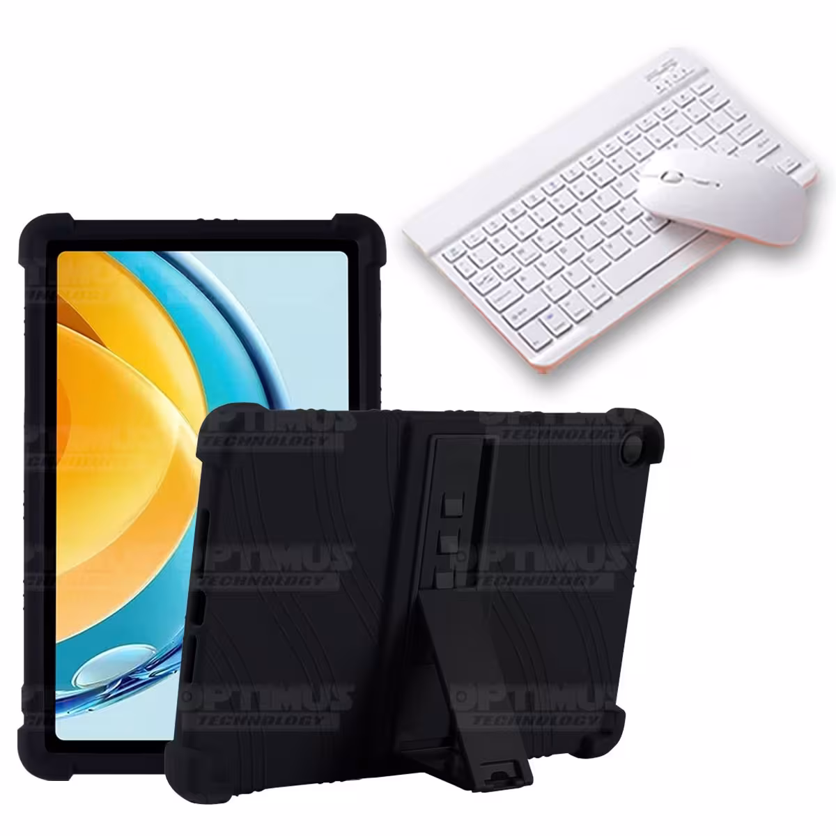 Kit Case Forro Protector Antigolpes + Teclado y Mouse Bluetooth Tablet Huawei Matepad SE 10.4 Pulgadas 2023 AGS5-L09 / AGS5-W09