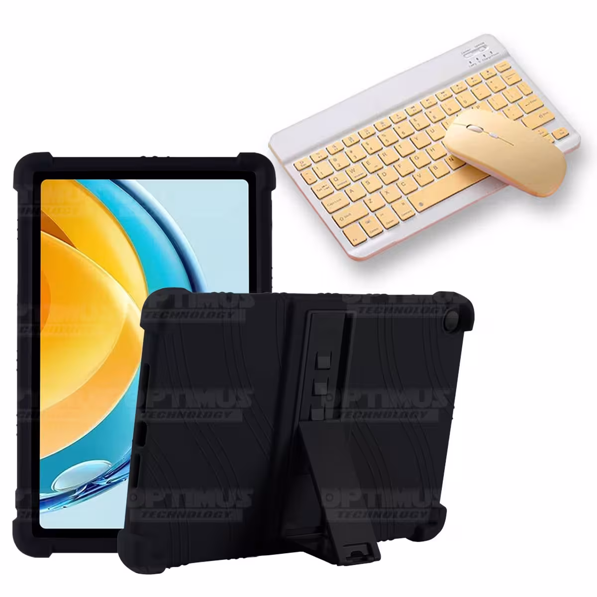 Kit Case Forro Protector Antigolpes + Teclado y Mouse Bluetooth Tablet Huawei Matepad SE 10.4 Pulgadas 2023 AGS5-L09 / AGS5-W09