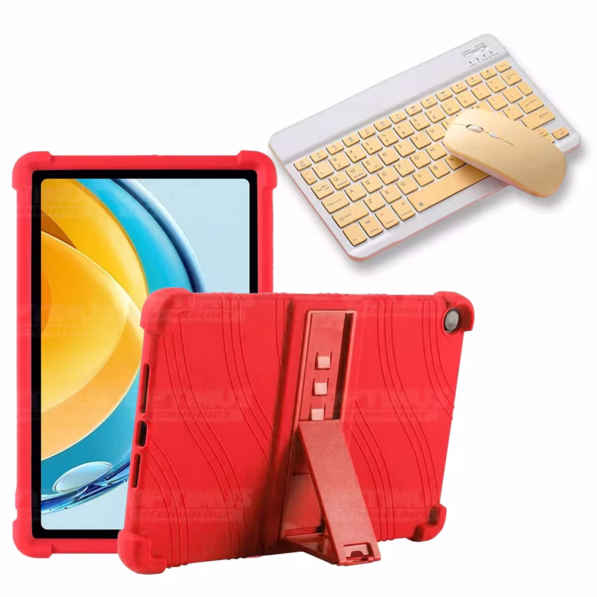 Kit Case Forro Protector Antigolpes + Teclado y Mouse Bluetooth Tablet Huawei Matepad SE 10.4 Pulgadas 2023 AGS5-L09 / AGS5-W09