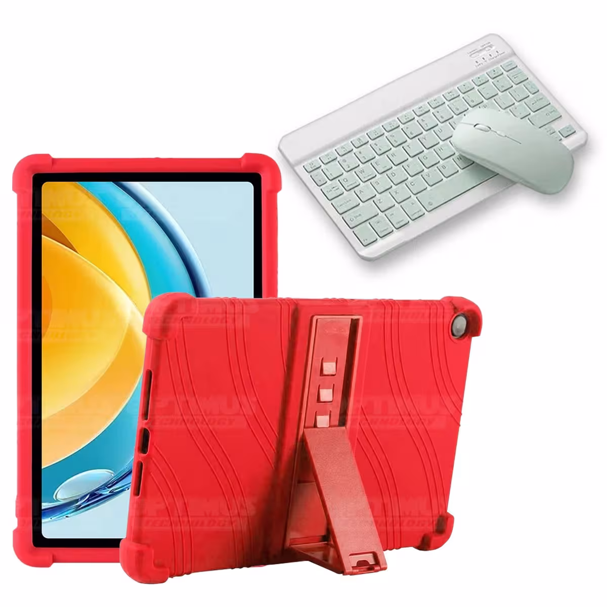 Kit Case Forro Protector Antigolpes + Teclado y Mouse Bluetooth Tablet Huawei Matepad SE 10.4 Pulgadas 2023 AGS5-L09 / AGS5-W09