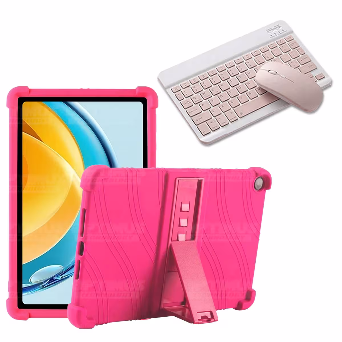 Kit Case Forro Protector Antigolpes + Teclado y Mouse Bluetooth Tablet Huawei Matepad SE 10.4 Pulgadas 2023 AGS5-L09 / AGS5-W09