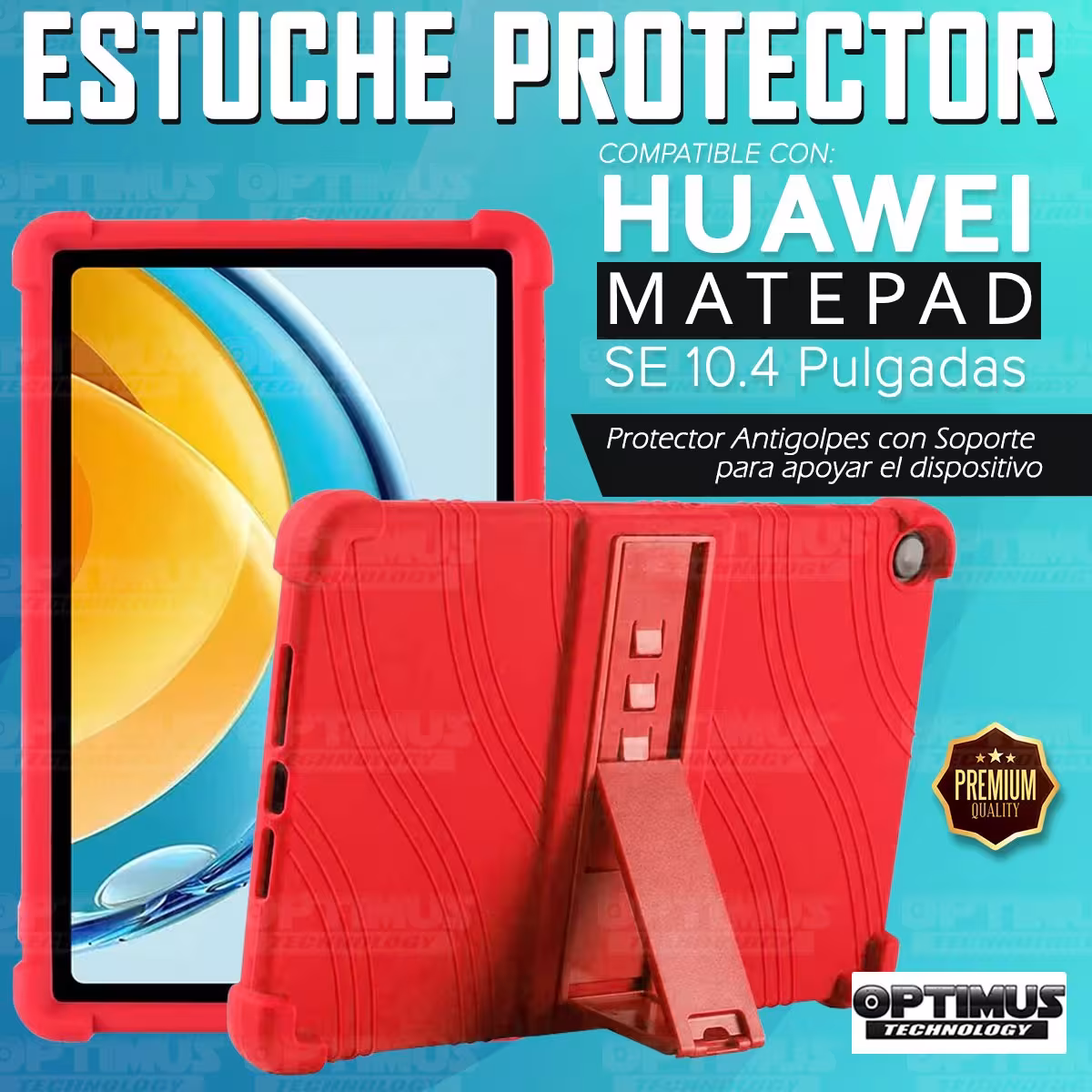 Kit Vidrio templado + Estuche Protector + Teclado Touchpad Bluetooth Tablet Huawei Matepad SE 10.4 Pulgadas 2023