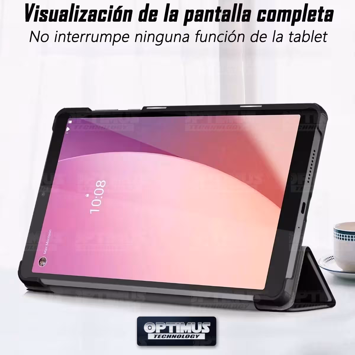 Kit Case Forro Protector + Teclado y Mouse Ratón Bluetooth para Tablet Lenovo Tab M8 4ta Generación TB-300FU 8 Pulgadas 2023
