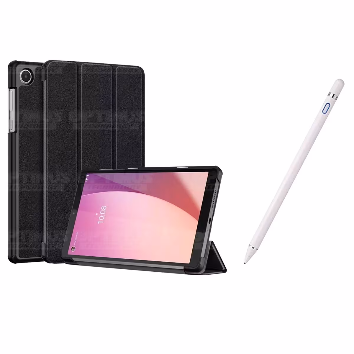 Kit Case Forro Protector + Lápiz Óptico Digital Stylus Pen para Tablet Lenovo Tab M8 4ta Gen TB-300FU / TB-300XU 8 Pulg 2023