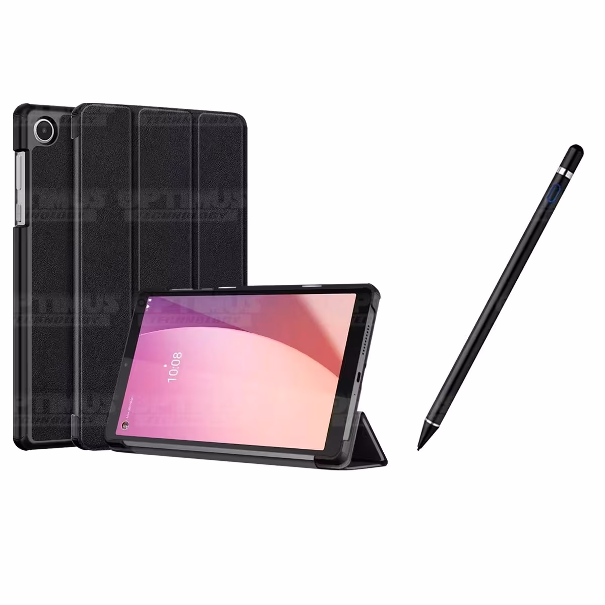 Kit Case Forro Protector + Lápiz Óptico Digital Stylus Pen para Tablet Lenovo Tab M8 4ta Gen TB-300FU / TB-300XU 8 Pulg 2023