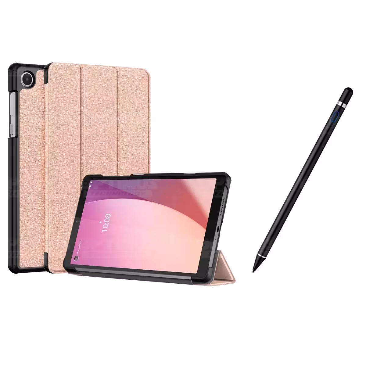 Kit Case Forro Protector + Lápiz Óptico Digital Stylus Pen para Tablet Lenovo Tab M8 4ta Gen TB-300FU / TB-300XU 8 Pulg 2023