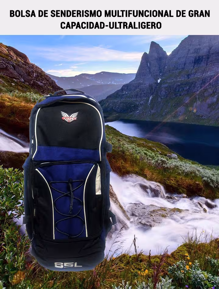 Maleta mochila morral unisex OPTIMUS Travels para camping viajes de senderismo y turismo de 65L