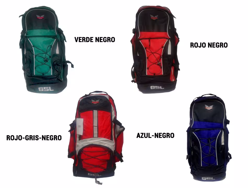 Maleta mochila morral unisex OPTIMUS Travels para camping viajes de senderismo y turismo de 65L
