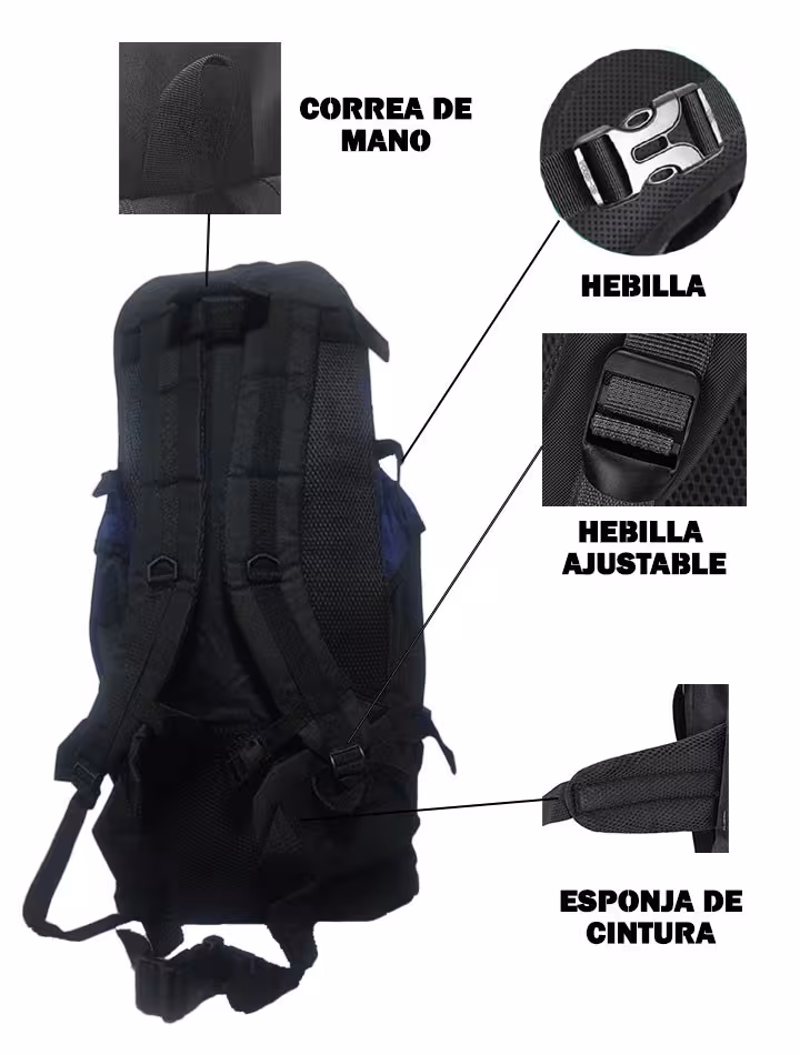 Maleta mochila morral unisex OPTIMUS Travels para camping viajes de senderismo y turismo de 65L